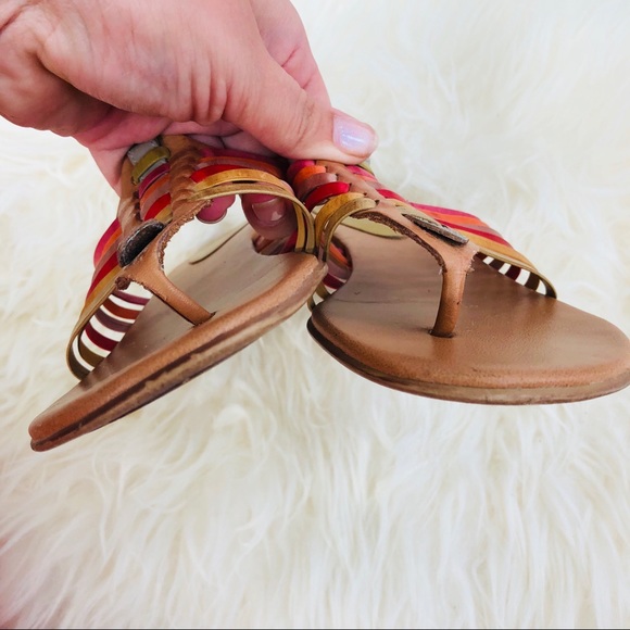 NICKELS SOFT VINTAGE LEATHER SANDALS BRAZIL 7 - Picture 8 of 8